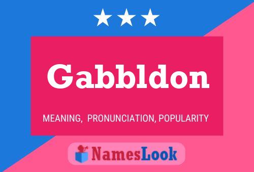 Poster del nome Gabbldon