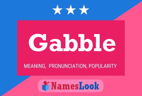 Poster del nome Gabble