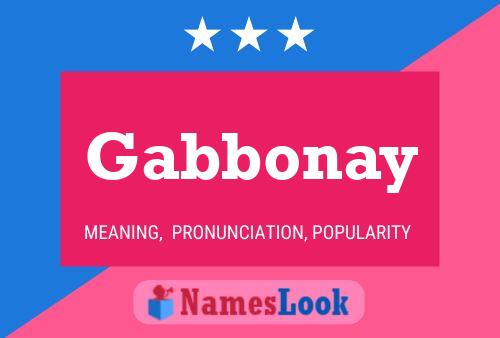 Poster del nome Gabbonay