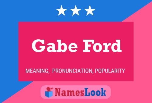 Poster del nome Gabe Ford