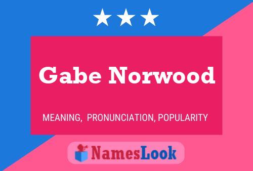 Poster del nome Gabe Norwood