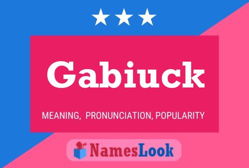 Poster del nome Gabiuck