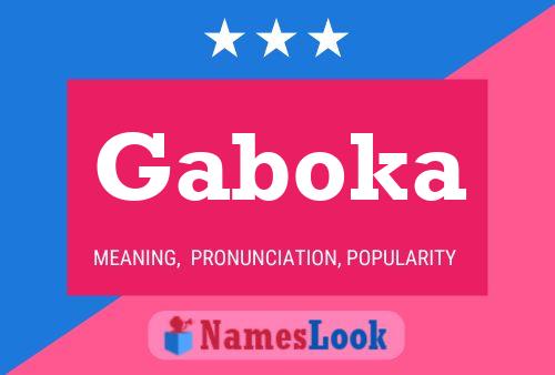 Poster del nome Gaboka