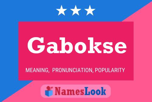 Poster del nome Gabokse