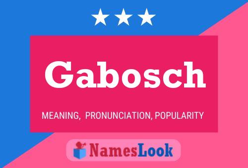 Poster del nome Gabosch