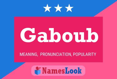 Poster del nome Gaboub