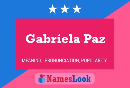 Poster del nome Gabriela Paz