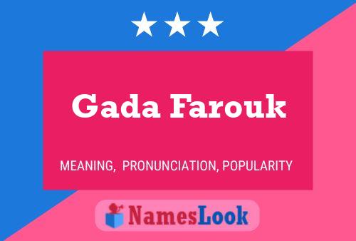 Poster del nome Gada Farouk