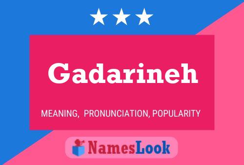 Poster del nome Gadarineh