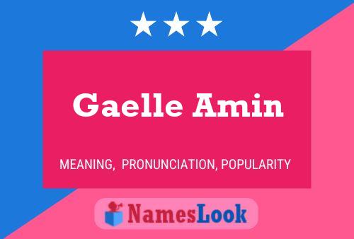 Poster del nome Gaelle Amin