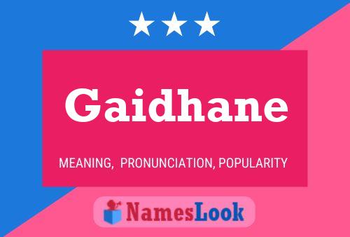 Poster del nome Gaidhane