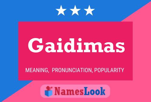 Poster del nome Gaidimas