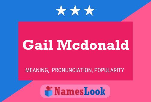 Poster del nome Gail Mcdonald