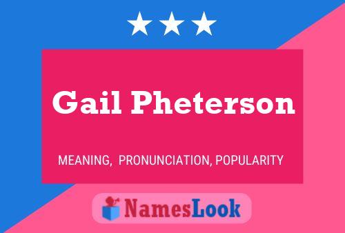 Poster del nome Gail Pheterson