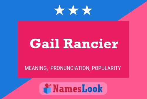 Poster del nome Gail Rancier