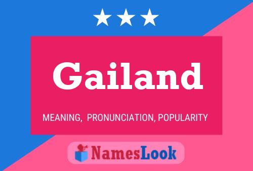 Poster del nome Gailand