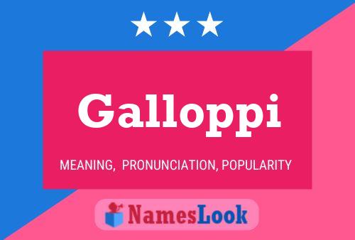 Poster del nome Galloppi