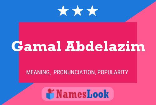 Poster del nome Gamal Abdelazim