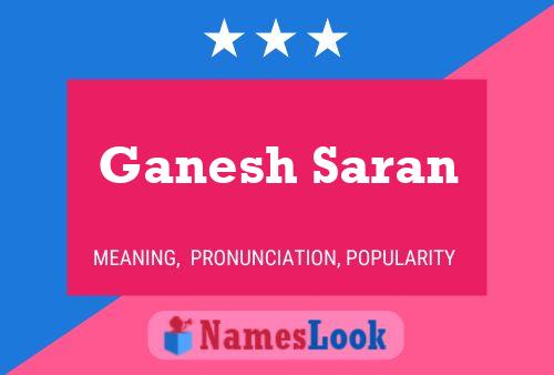 Poster del nome Ganesh Saran