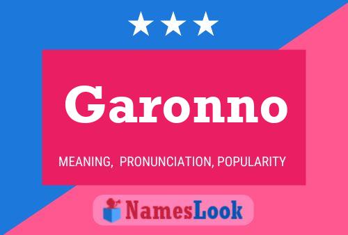 Poster del nome Garonno