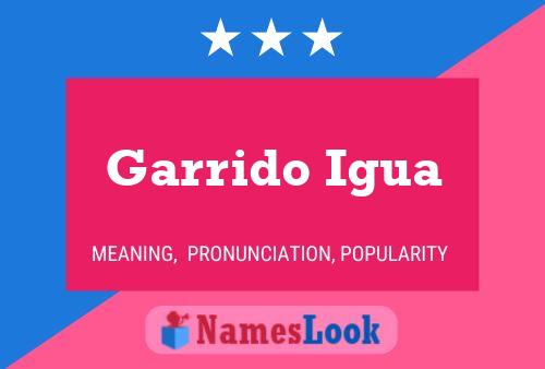 Poster del nome Garrido Igua