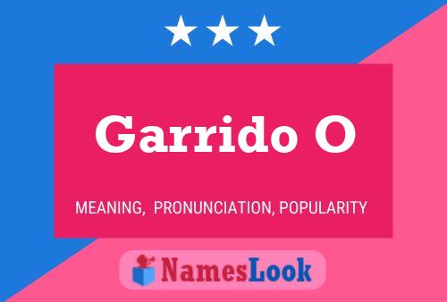 Poster del nome Garrido O