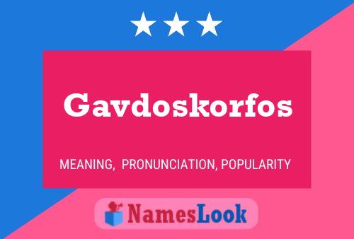 Poster del nome Gavdoskorfos