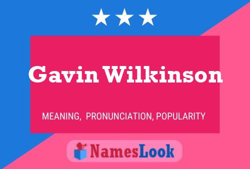 Poster del nome Gavin Wilkinson