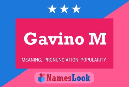 Poster del nome Gavino M