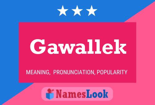 Poster del nome Gawallek