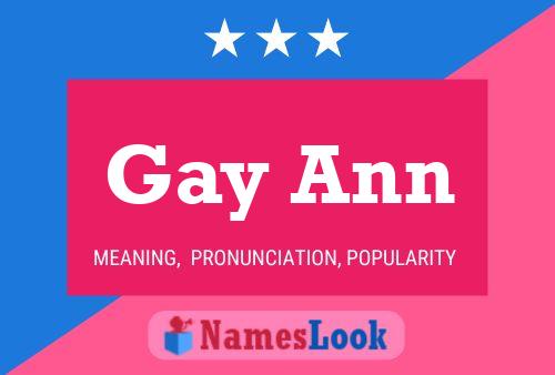 Poster del nome Gay Ann