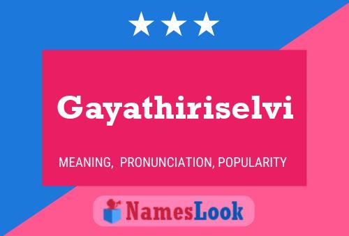 Poster del nome Gayathiriselvi