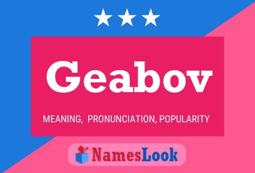 Poster del nome Geabov