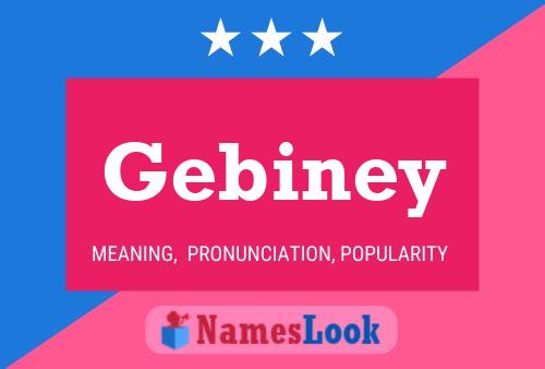 Poster del nome Gebiney