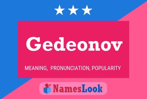 Poster del nome Gedeonov