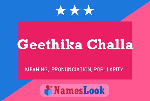 Poster del nome Geethika Challa