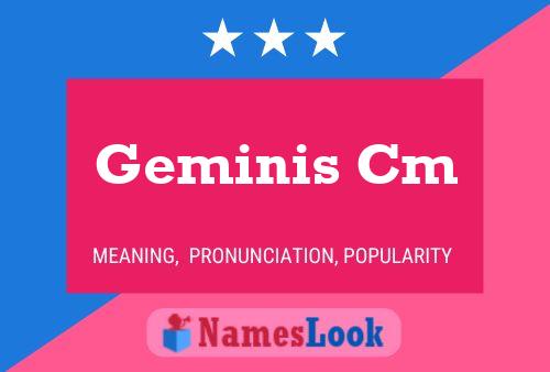 Poster del nome Geminis Cm