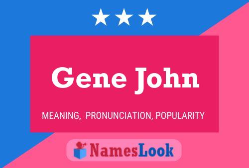 Poster del nome Gene John