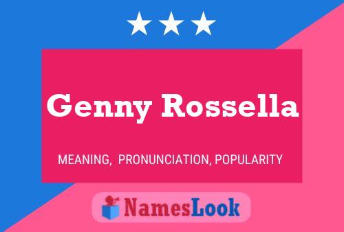 Poster del nome Genny Rossella