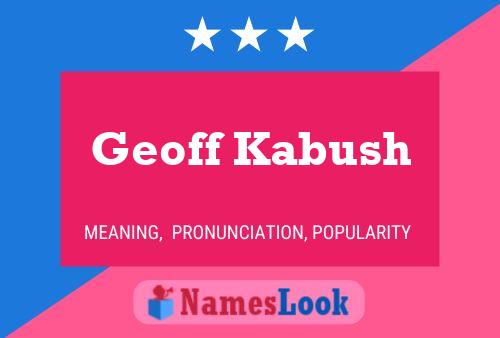 Poster del nome Geoff Kabush