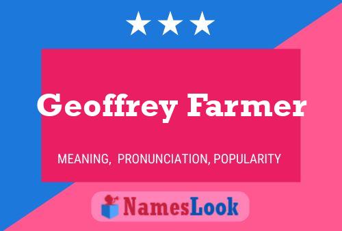 Poster del nome Geoffrey Farmer