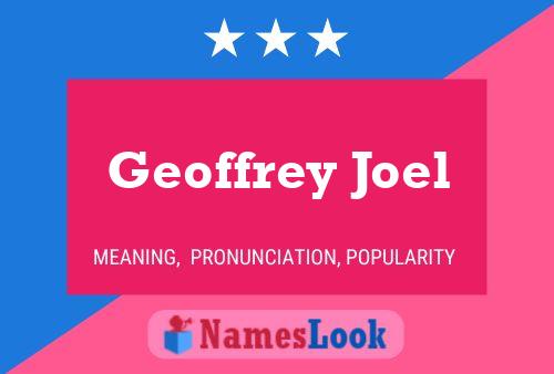 Poster del nome Geoffrey Joel