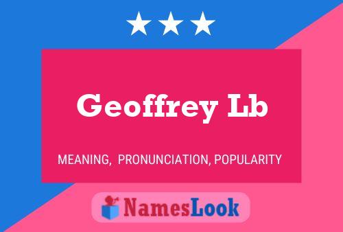 Poster del nome Geoffrey Lb