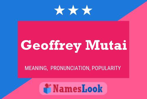 Poster del nome Geoffrey Mutai