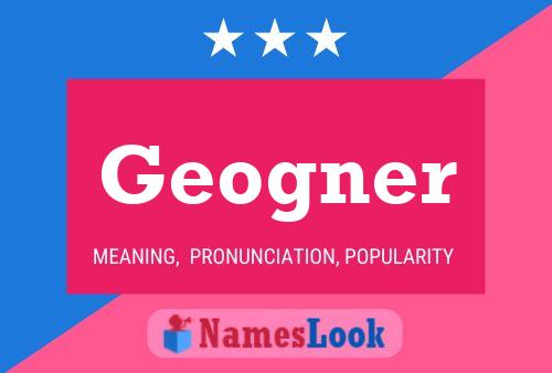 Poster del nome Geogner