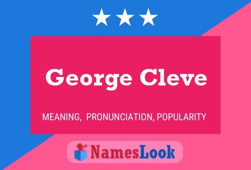 Poster del nome George Cleve