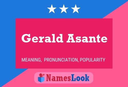 Poster del nome Gerald Asante