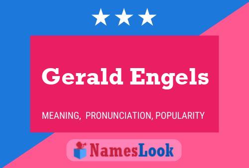 Poster del nome Gerald Engels