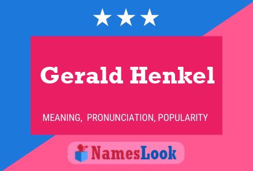 Poster del nome Gerald Henkel