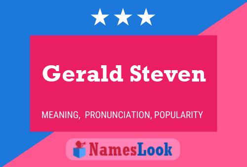 Poster del nome Gerald Steven